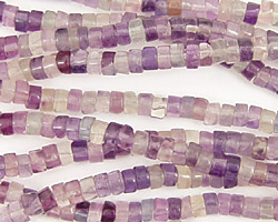 Rainbow Fluorite Heishi 4mm