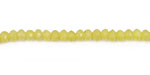 Olive Jade Faceted Rondelle 4mm