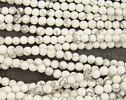 White Howlite Round 4mm