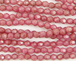 Rhodonite Faceted Round 4mm