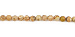 African Brown Rhyolite Round 4mm