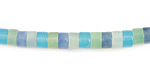 Blue Quartz (rainbow) Heishi 6mm