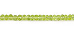Peridot Faceted Rondelle 4mm