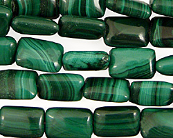 Malachite Thin Pillow 12x8mm
