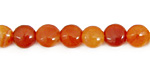 Madagascar Carnelian Puff Coin 8mm