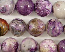 Purple Crazy Lace Agate Round 12mm