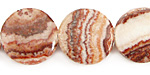 Red Zebra Jasper Puff Coin 20mm