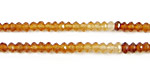 Hessonite Faceted Rondelle 2.5-3.5mm
