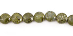 African Green Jasper Puff Coin 8mm