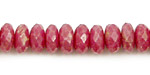 Rhodonite Faceted Rondelle 10mm