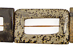 Artistic Jasper Hollow Rectangle Pendant 40x25mm