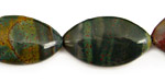Bloodstone (rich coloring) Horse Eye 28x15mm
