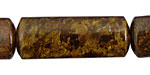 Bronzite Flat Tube 40x15mm