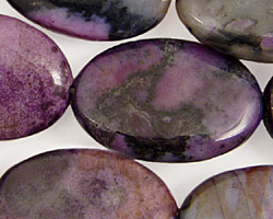 Purple Crazy Lace Agate Flat Oval 30x20mm