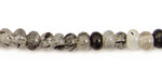 Tourmilated Quartz Rondelle 6mm