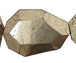 Golden Pyrite (silver tone) Faceted Flat Slab 35-45x25-35mm
