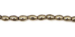 Golden Pyrite (silver tone) Rice 6x4mm