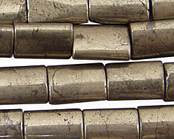 Golden Pyrite (silver tone) Thin Pillow 14x10mm