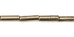 Golden Pyrite (silver tone) Tube 13x4mm