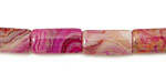 Ruby Crazy Lace Agate Thin Pillow 15x8mm