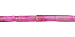 Ruby Crazy Lace Agate Tube 13x4mm