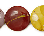 Mookaite Puff Coin 30mm