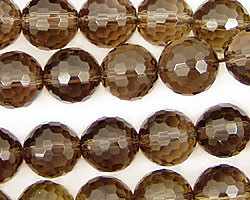 Smoky Quartz Faceted Round 12mm