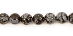 Snowflake Obsidian Round 8mm
