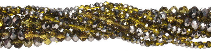 Chartreuse & Pewter Crystal