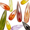 Faceted Flat Teardrop Cubic Zirconia