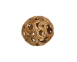 African Brass Open Circle Round 18-19mm
