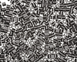 TOHO Matte Opaque Gray Triangle 11/0 Seed Bead