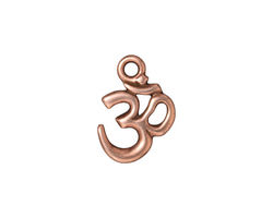 TierraCast Antique Copper (plated) Om Charm 13x18mm