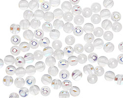 Czech Glass Crystal AB Round 4mm