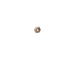 TierraCast Rhodium (plated) Hex Heishi 4mm