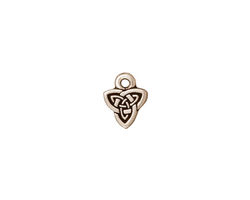 TierraCast Antique Silver (plated) Celtic Triad Charm 8x10mm