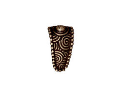 TierraCast Antique Brass (plated) Large Spiral Pinch Bail 9x16mm