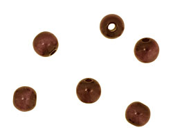 Tagua Nut Espresso Round 6mm