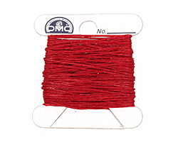 Country Red Irish Waxed Linen 2 ply