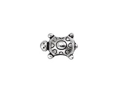 Pewter Turtle (Large Hole) 10x15mm