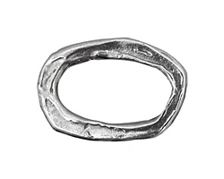 Rustic Charms Sterling Silver Large Oval Link 30x20mm
