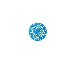 Lillypilly Turquoise Kaleidoscope Anodized Aluminum Disc 11mm, 24 gauge