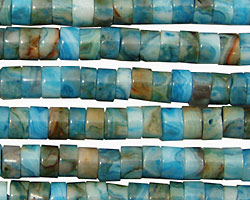Larimar Blue Crazy Lace Heishi 6mm