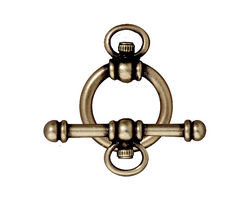 TierraCast Antique Brass (plated) Watch Toggle Clasp 16x22mm, 28mm bar