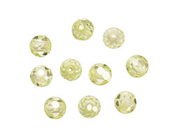 Lemon Ice Faceted Round 4mm