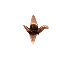 Ezel Findings Antique Copper Crane 17x22mm
