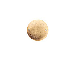 Nunn Design Antique Gold (plated) Flat Small Circle Tag Link 20mm