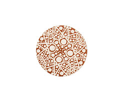 Lillypilly Bronze Geometrics Anodized Aluminum Disc 19mm, 24 gauge