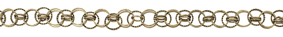 Antique Brass (plated) Medley Ring Chain