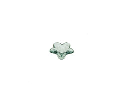 Lucite Transparent Sage Tiny 5 Petal Daisy 5x9mm